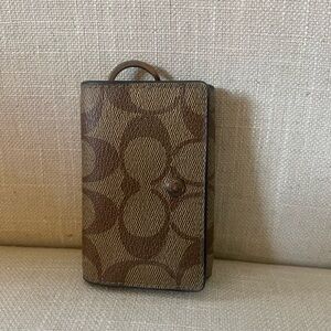 Coach Monogram Key Holder Wallet